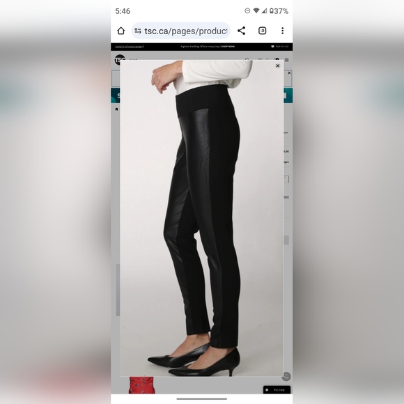 NWOT Mr Max faux leather pants 3X - Picture 2 of 4